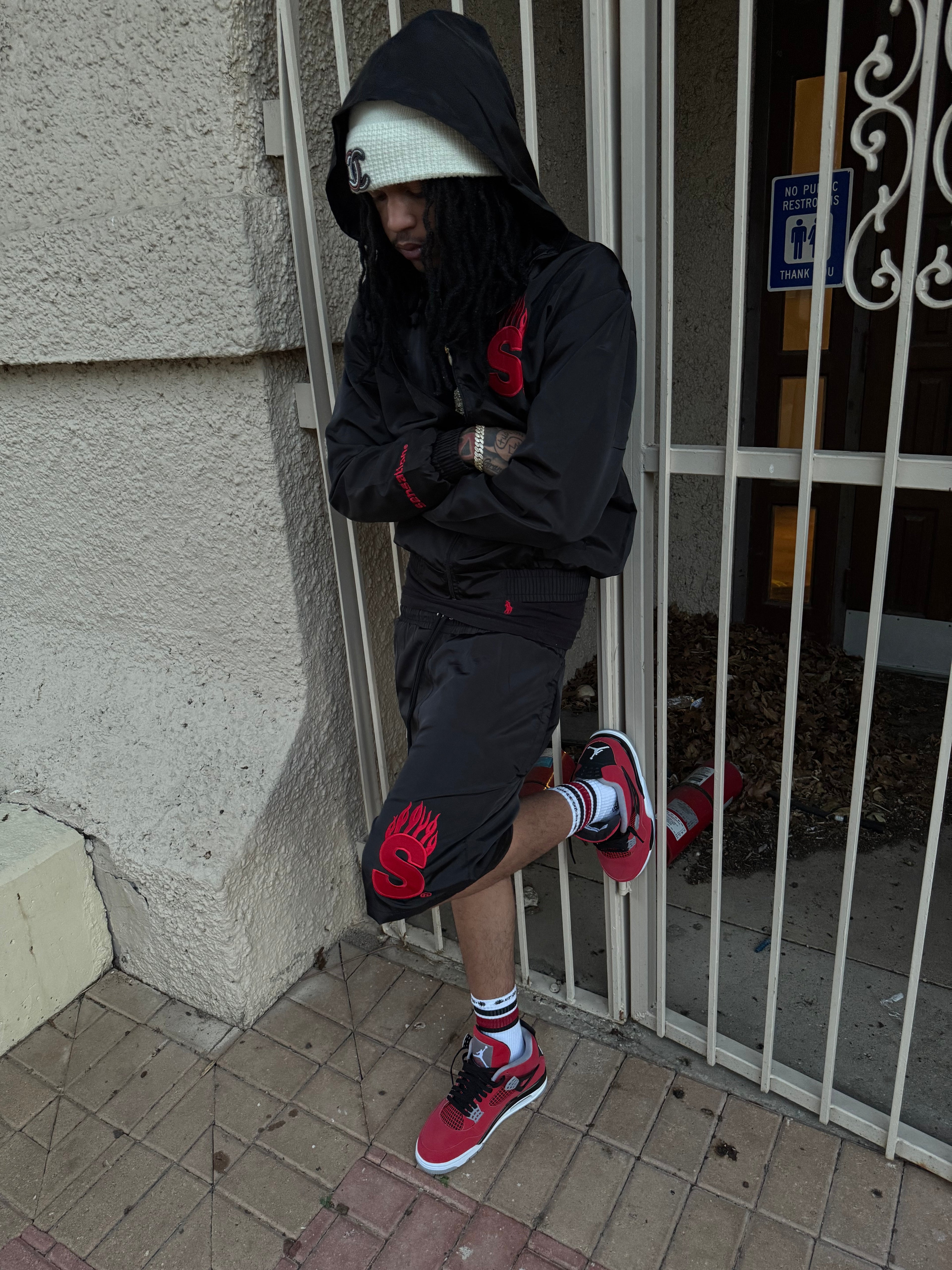 Black/Red Flame Series Set